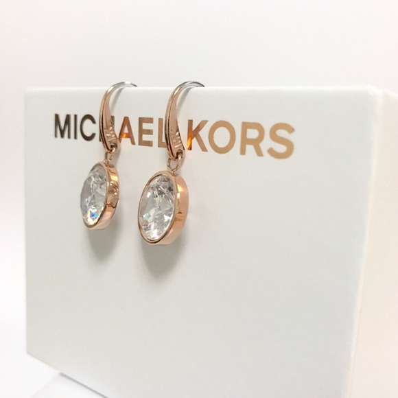 Michael Kors Jewelry - New authentic MK rose Gold Tone drop Earrings